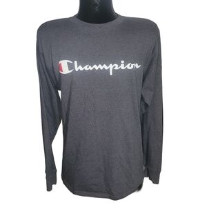 Champion Mens Grey Long Sleeve Top Size M